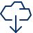Cloud Download Icon from Cyber Line Set