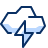 Cloud Flash Icon from Cyber Duotone Set