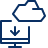 Cloud PC Imac Download Icon from Cyber Line Set