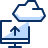 Cloud PC Imac Upload Icon from Cyber Duotone Set