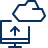 Cloud PC Imac Upload Icon from Cyber Line Set