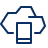 Cloud Smart Mobile Phone Icon from Cyber Line Set