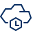 Cloud Time Clock Icon from Cyber Line Set