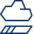Cloud Transfer Half Icon from Cyber Line Set