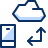 Cloud Transfer Mobile Smart Phone Icon from Cyber Duotone Set