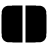 Rectangle Split Half Vertical icon - Free transparent PNG, SVG. No Sign up needed.