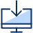 Computer Screen Imac Download Icon from Cyber Duotone - Free Set