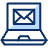 Email Laptop Icon from Cyber Duotone - Free Set