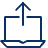 Laptop Upload Icon from Cyber Line - Free Set