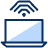 Laptop Wifi 2 Icon from Cyber Duotone - Free Set