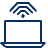 Laptop Wifi 2 Icon from Cyber Line - Free Set
