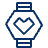 Smartwatch Favorite Heart 1 Icon from Cyber Line - Free Set