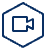 Video Meeting Hexagon Icon from Cyber Line - Free Set