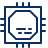 Computer Chips Cpu Icon from Cyber Line Set