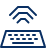 Keyboard Wifi Wireless Icon from Cyber Line Set