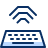 Keyboard Wifi Wireless Icon from Cyber Duotone Set