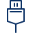 Usb 2 Icon from Cyber Line Set