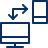 Computer Device Connection Icon from Cyber Line Set