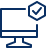 Computer Imac Check Icon from Cyber Line Set