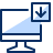 Computer Imac Download Icon from Cyber Duotone Set