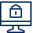 Computer Imac Lock 1 Icon from Cyber Line Set