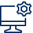 Computer Imac Setting Icon from Cyber Line Set