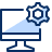 Computer Imac Setting Icon from Cyber Duotone Set