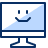 Computer Imac Smiley Face Icon from Cyber Duotone Set