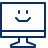 Computer Imac Smiley Face Icon from Cyber Line Set