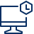 Computer Imac Time Icon from Cyber Line Set