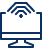 Computer Imac Wifi 2 Icon from Cyber Line Set