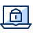Laptop Lock Icon from Cyber Duotone Set
