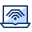 Laptop Wifi 1 Icon from Cyber Duotone Set