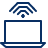 Laptop Wifi 2 Icon from Cyber Line Set