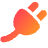 Connection Integration Plugin Icon from Plump Gradient Set