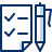 Pen Checklist Icon from Cyber Duotone Set