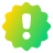Badge Alert Icon from Plump Gradient Set
