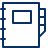 Book Address Icon from Cyber Line Set