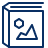 Book Album Picture Icon from Cyber Line Set