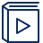 Book Album Play Media Video Icon from Cyber Line Set