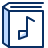 Book Album Song Note Music Icon from Cyber Duotone Set