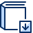 Book Download Icon from Cyber Duotone Set