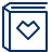 Book Favorite Heart Icon from Cyber Line Set