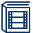 Book Film Icon from Cyber Line Set