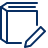 Book Pencil Icon from Cyber Line Set