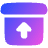 Box Unarchive File Icon from Plump Gradient Set