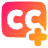 Content Close Caption Add Icon from Plump Gradient Set