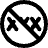 Content Rating Block No Adult Content Icon from Plump Remix Set