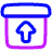 Box Unarchive File Icon from Plump Neon Set