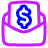 Mail Newsletter Paid Subscription Icon from Plump Neon Set
